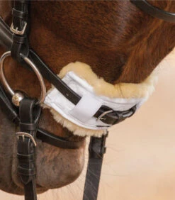 Waldhausen Sheepskin Nose & Poll Protectors -Classic Equine Shop 219310 Sheepskin Protector 18cm on Horse 03313.1587753386