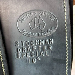 Used Porter's Stockman Drafter Australian Saddle 16/W 22 Used Porter's Stockman Drafter Australian Saddle 16/W -Classic Equine Shop 328 Stamp 95555.1686182202