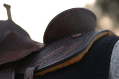 Reinsman Team Camarillo Fine Feathers Barrel Saddle -Classic Equine Shop Camarillo Feathers Rear View 34287.1600205224