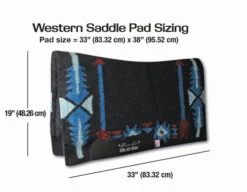 Professional's Choice GM Into The Storm SMx Pad -Classic Equine Shop Western Saddle Pads size chart PC 46492.1676413879
