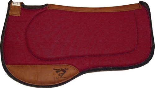 Diamond Wool Endurance Contoured Ranch Pad - Square 3 Diamond Wool Endurance Contoured Ranch Pad - Square
