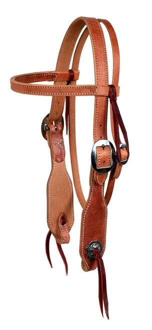 Berlin Latigo Tie Brow Headstall 3 Berlin Latigo Tie Brow Headstall