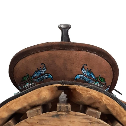 Alamo Saddlery Aztec Arrow Barrel Saddle 4 Alamo Saddlery Aztec Arrow Barrel Saddle - Image 2