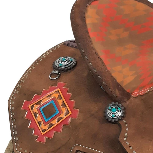 Alamo Saddlery Aztec Arrow Barrel Saddle 3 Alamo Saddlery Aztec Arrow Barrel Saddle