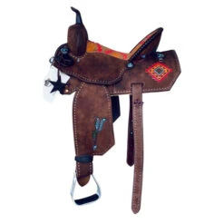 Alamo Saddlery Aztec Arrow Barrel Saddle 16 Alamo Saddlery Aztec Arrow Barrel Saddle -Classic Equine Shop aztec barrel saddle AZTEC ARROW alamo 54786.1650658475