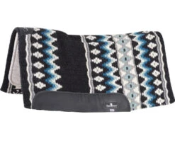 Classic Equine ESP Contour 3/4" Wool Top Pad -Classic Equine Shop esp contour 3 4in wool top black seafoam side CESPCW3220 BKSF classic equine 26993.1678293965