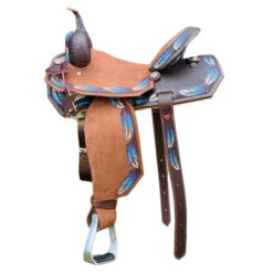 Alamo Saddlery Feather Barrel Saddle -Classic Equine Shop feather barrel saddle FEATHER alamo 36093.1650659555