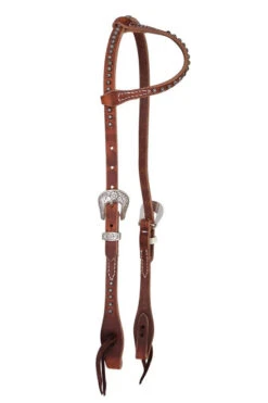 Reinsman Rosewood Spots One Ear Headstall -Classic Equine Shop rosewood spots 1 ear headstall hero 7044 reinsman 81444.1685750889