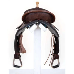 Circle Y Sarah Rose Vintage Rose Barrel Saddle -Classic Equine Shop sarah rose vintage barrel saddle back 1402 740V 05 circle y 00351.1600817294