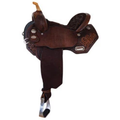 Circle Y Sarah Rose Vintage Rose Barrel Saddle -Classic Equine Shop sarah rose vintage barrel saddle left 1402 740V 05 circle y 35611.1600817308