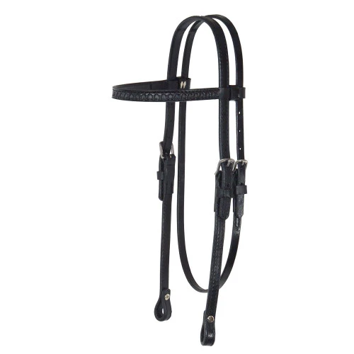 Circle Y Headstall With Shell Tooling 4 Circle Y Headstall With Shell Tooling - Image 2