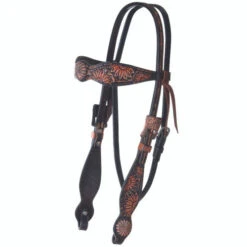 Circle Y Sunflower Brow Headstall -Classic Equine Shop sunflower brow headstall walnut X0210 1001 circle y 85239.1665530135