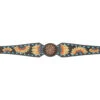 Circle Y Sunflower Buckstitch Breast Collar 2 Circle Y Sunflower Buckstitch Breast Collar -Classic Equine Shop sunflower buckstitch bc walnut detail X4328 3001 circle y 75813.1665531183