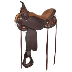 Circle Y Sunflower Flex2 Apache Seat Trail Saddle 1682 -Classic Equine Shop sunflower trail flex2 brown side 1682 circle y 36496.1640293746
