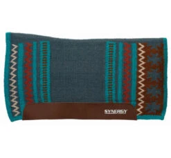 Weaver Leather Synergy Clover Flex Contour Performance Fleece Pad -Classic Equine Shop synergy flex clover fleece indigo blue tan 36002 355 weaver 77267.1679504801