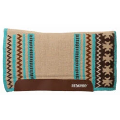 Weaver Leather Synergy Clover Flex Contour Performance Fleece Pad -Classic Equine Shop synergy flex clover fleece sand brown 36002 353 weaver 88394.1679506646