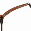 Turquoise Cross Floral Vine Contoured Breast Collar -Classic Equine Shop tc floral vine bc light strap 45106 01 30 weaver 37114.1679167849