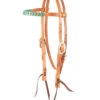Martin Saddlery Laced Harness Brow Headstall -Classic Equine Shop turquoise laced brow headstall HB22SL.116 martin 26671.1666651095