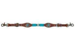 Circle Y Turquoise Round Up Wither Strap -Classic Equine Shop turquoise round u wither strap reg.oil 1025 45 S4 circle y 47658.1686167005