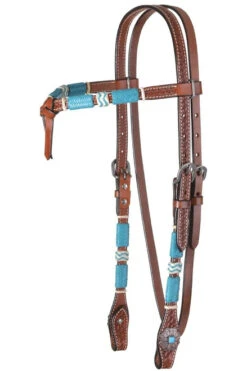Circle Y Turquoise Round Up Futurity Brow Headstall -Classic Equine Shop turquoise round up brow hs reg.oil hero 1025 15 S4 circle y 07752.1686166302
