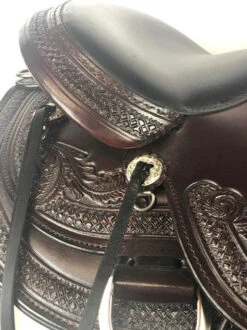 Circle Y Julie Goodnight Wind River Trail Saddle 1750 16 Circle Y Julie Goodnight Wind River Trail Saddle 1750 -Classic Equine Shop wind river saddle skirt cantle circle y 84972.1686084979